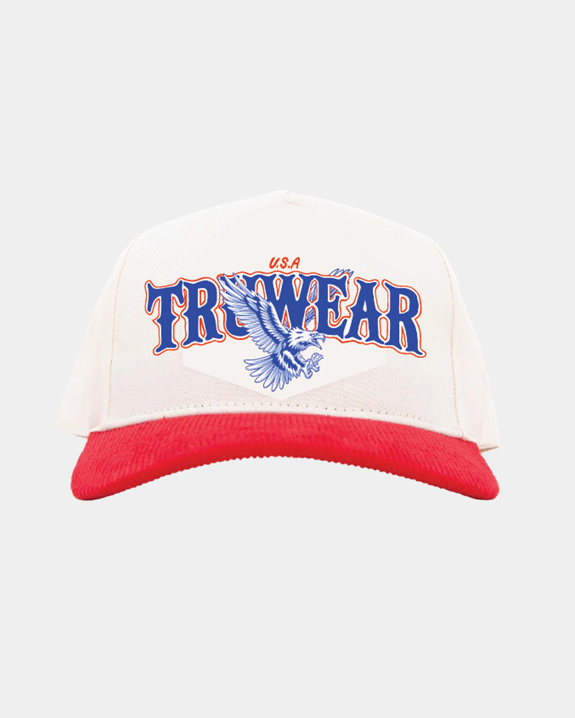 Truwear 4th of July Fade Hat Cream &amp; Red Corduroy