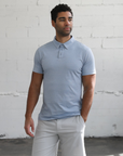 Summit Heather Blue Polo