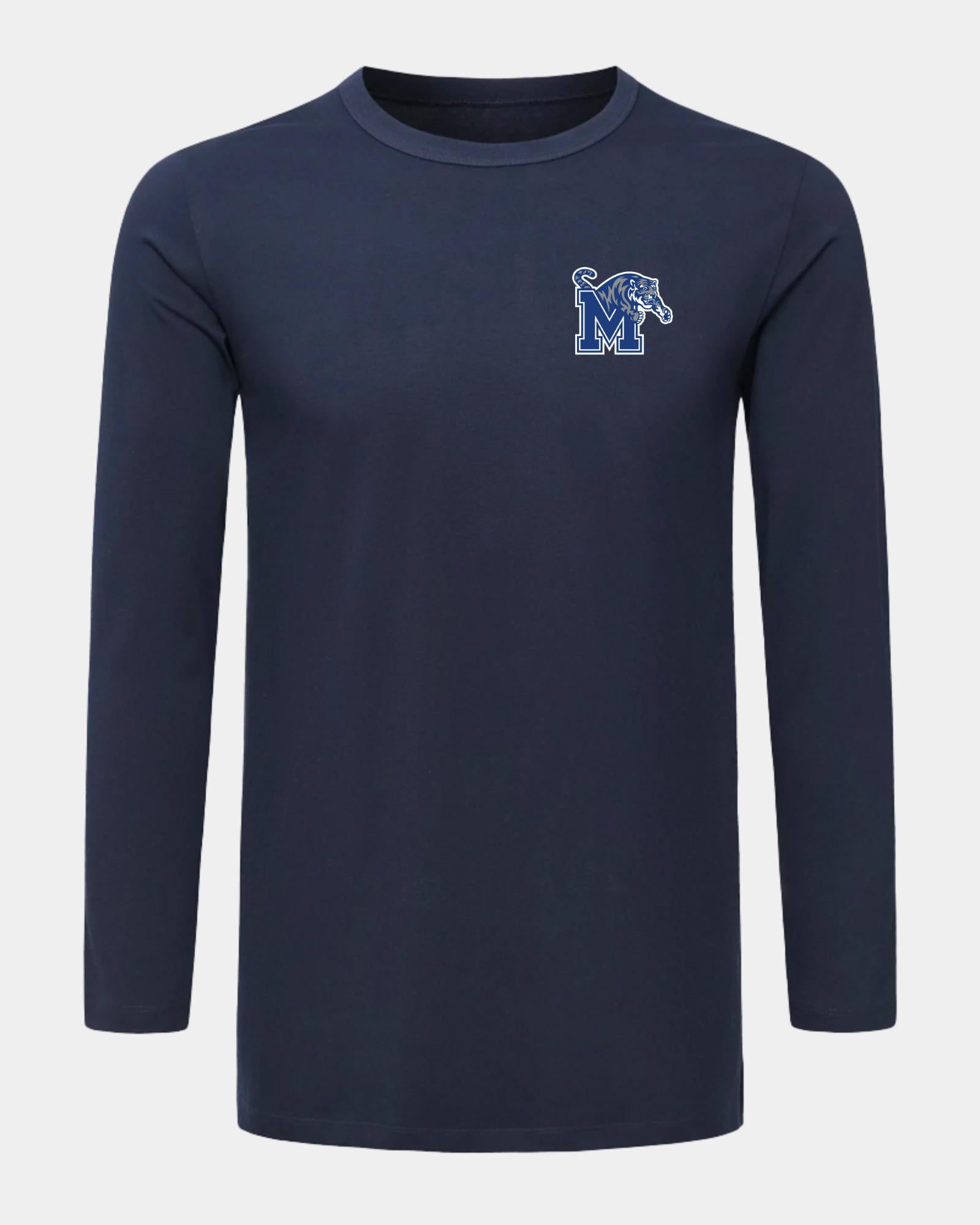 Memphis Slam Dunk Spectacle 2.0 Navy Long Sleeve T-Shirt