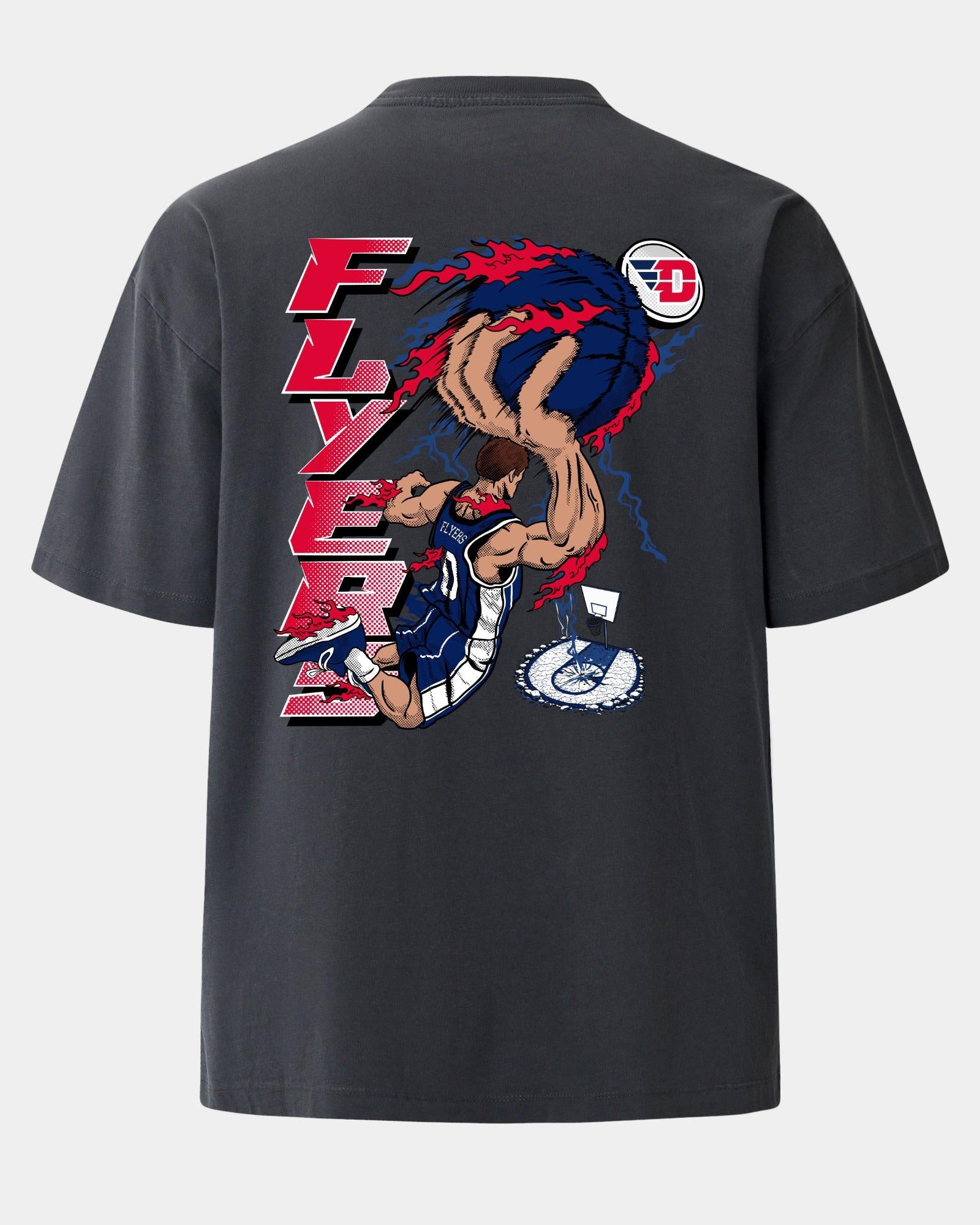 Dayton Slam Dunk Faze Heavyweight Tee Charcoal