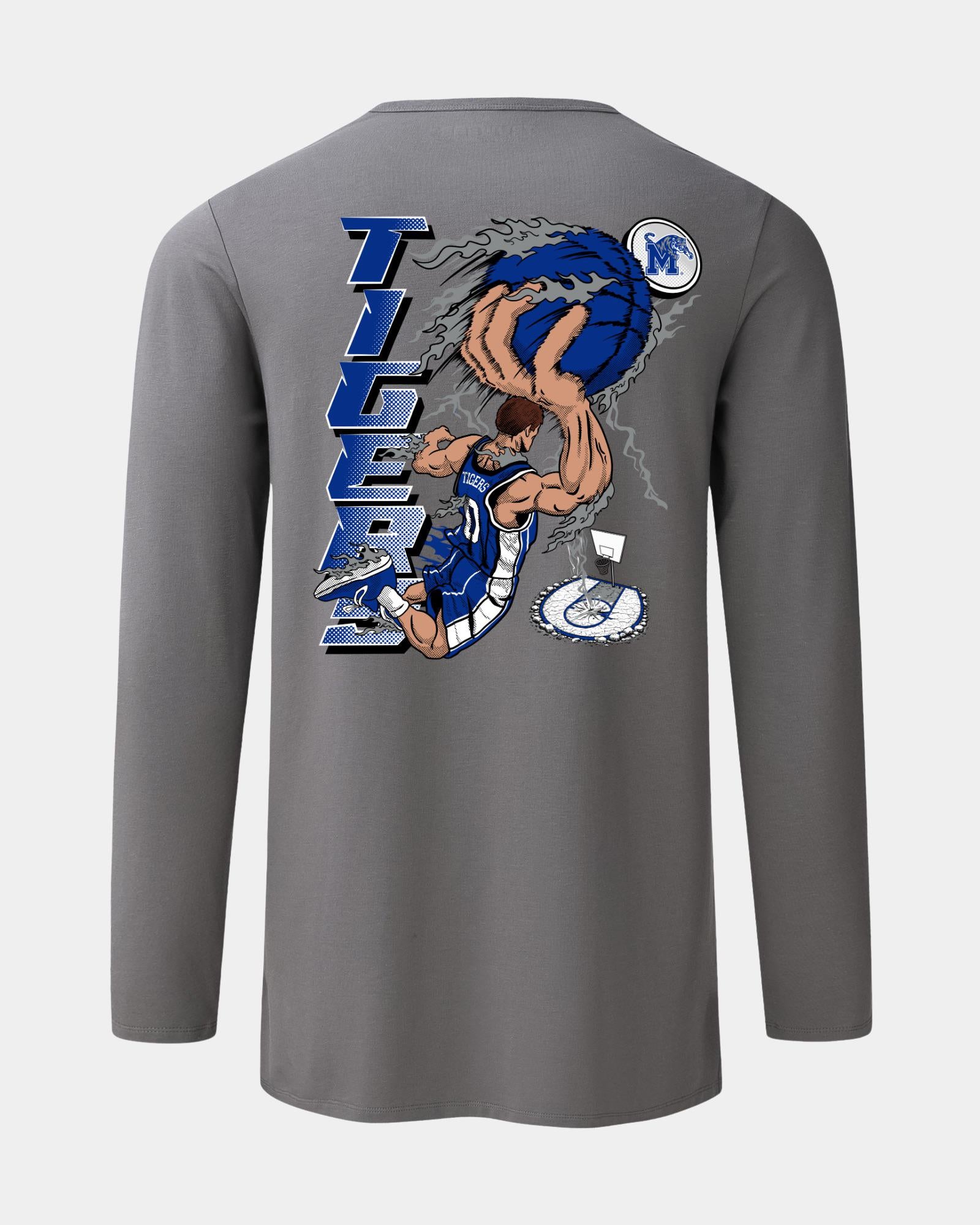 Memphis Slam Dunk Spectacle 2.0 Charcoal Long Sleeve