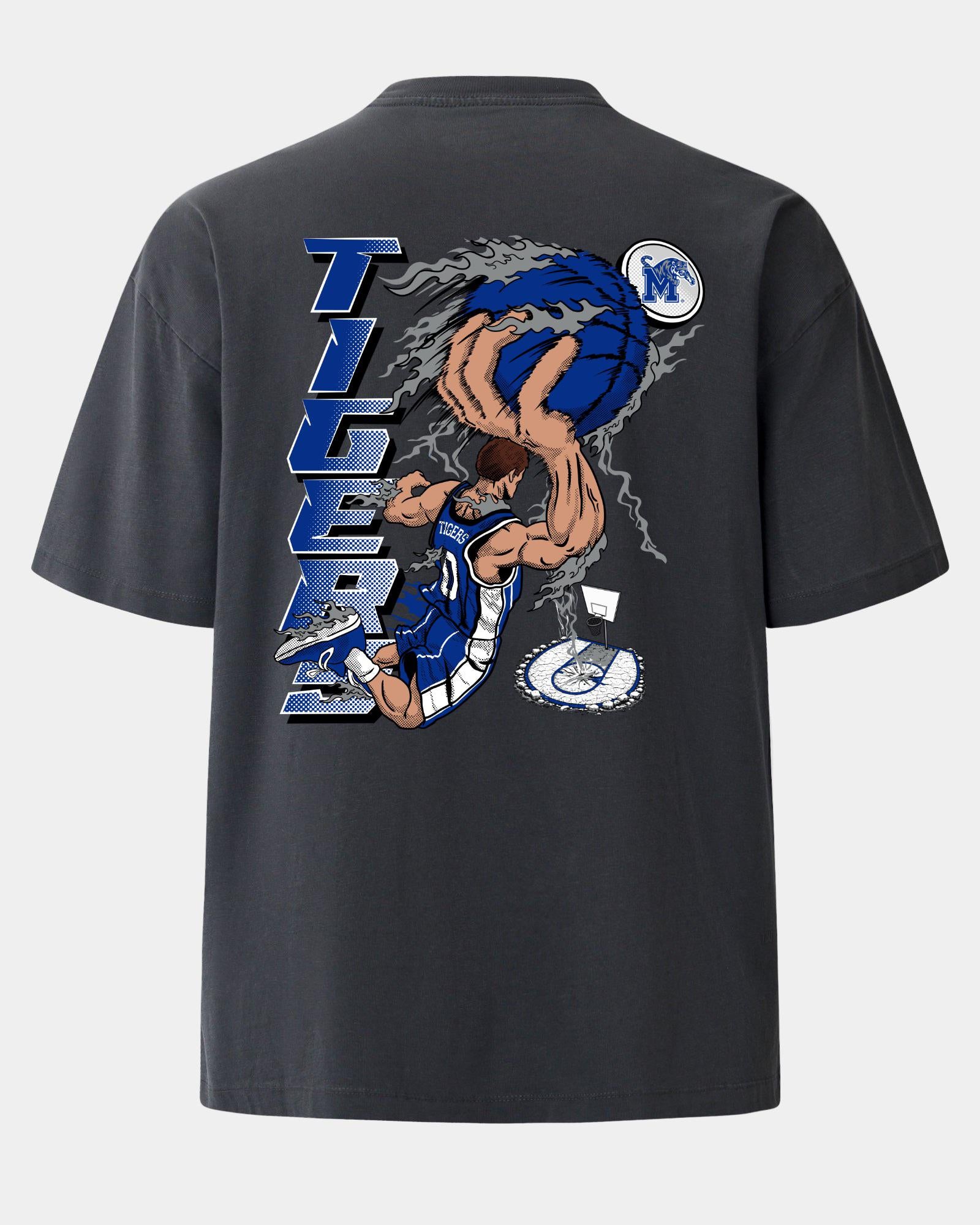 Memphis Slam Dunk Faze Heavyweight Tee Charcoal