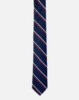 Immortal Navy & Red Striped Dress Tie