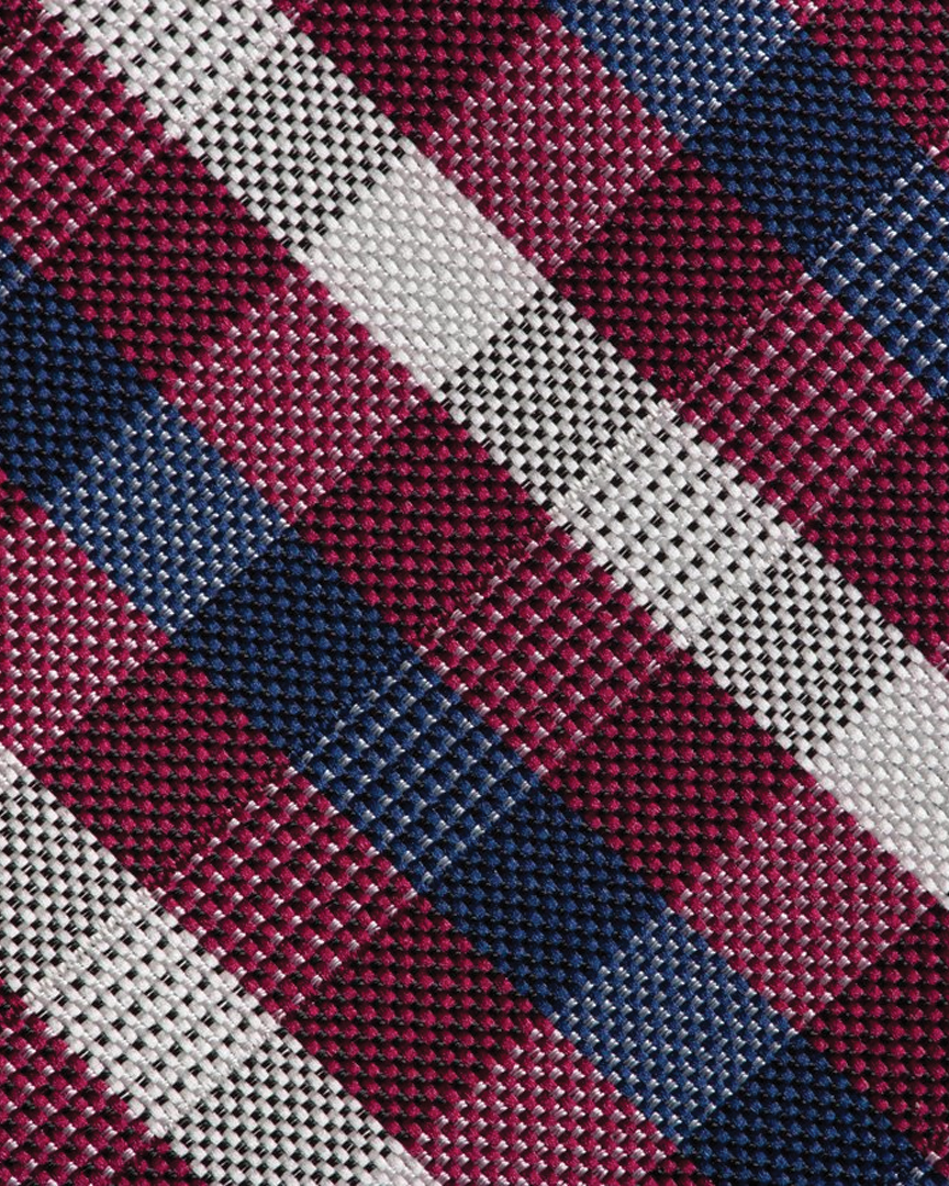 Immortal Tie Checkered Red White Navy - Red