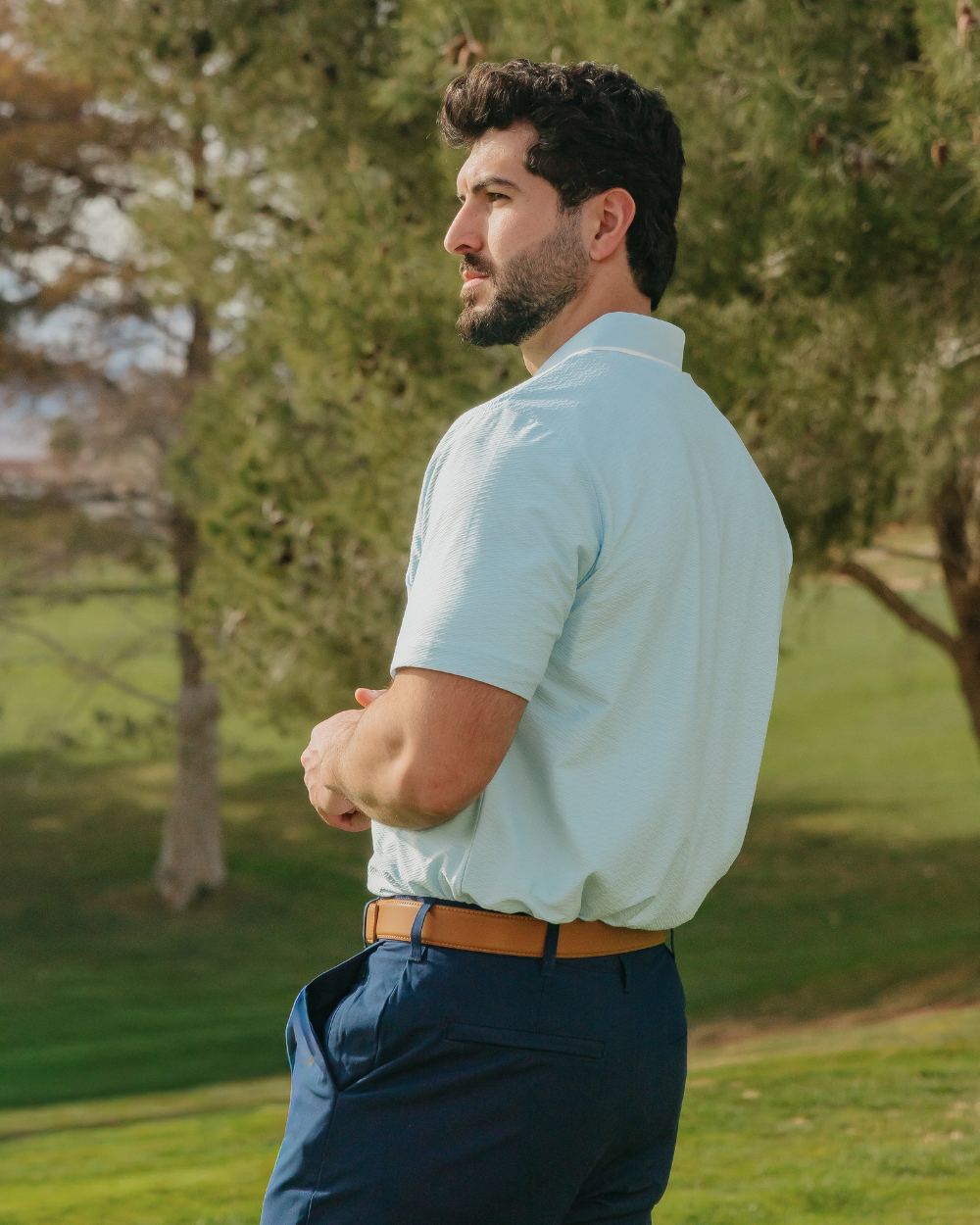 Icon Polo Light Blue Back