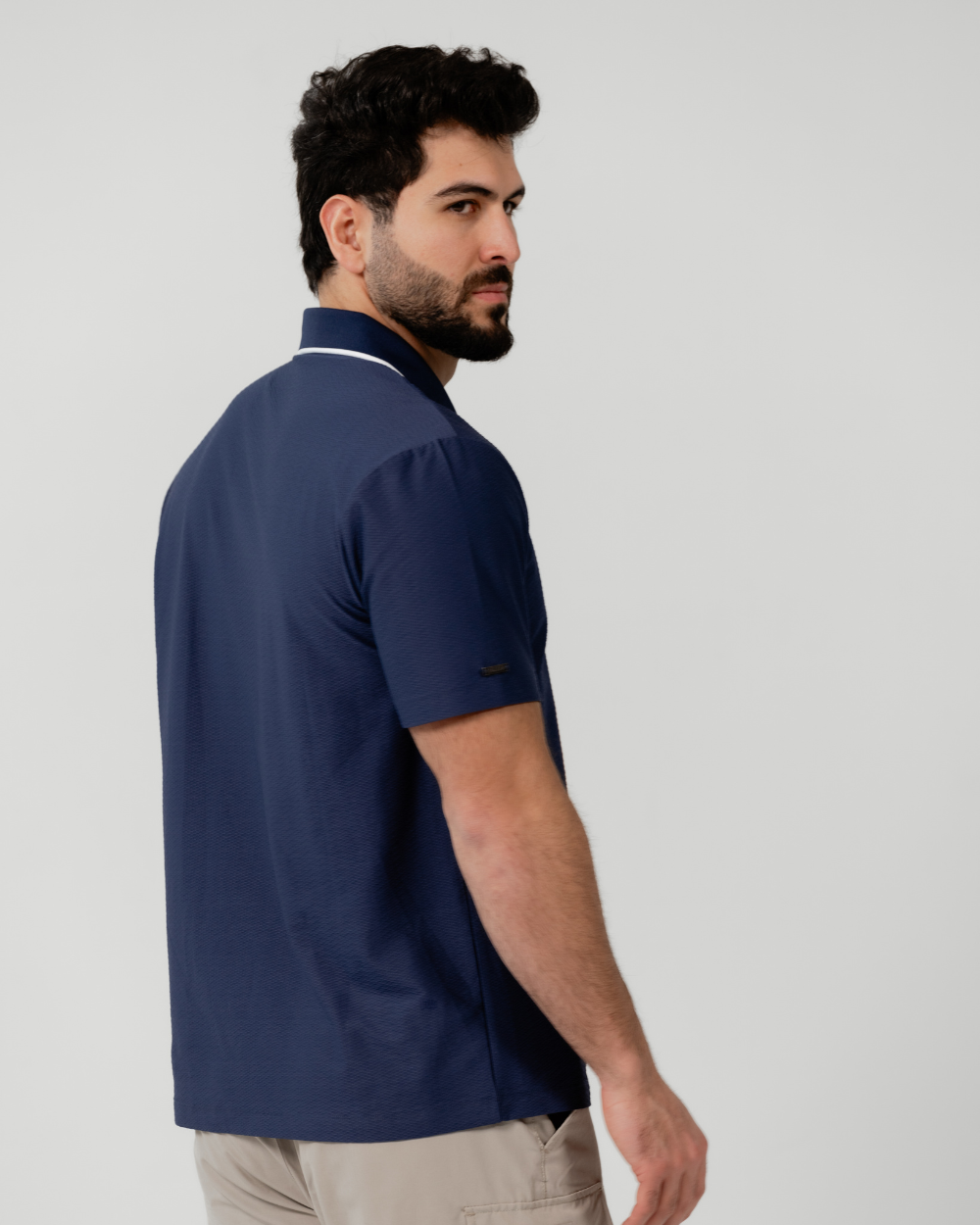 Icon Polo Navy Back