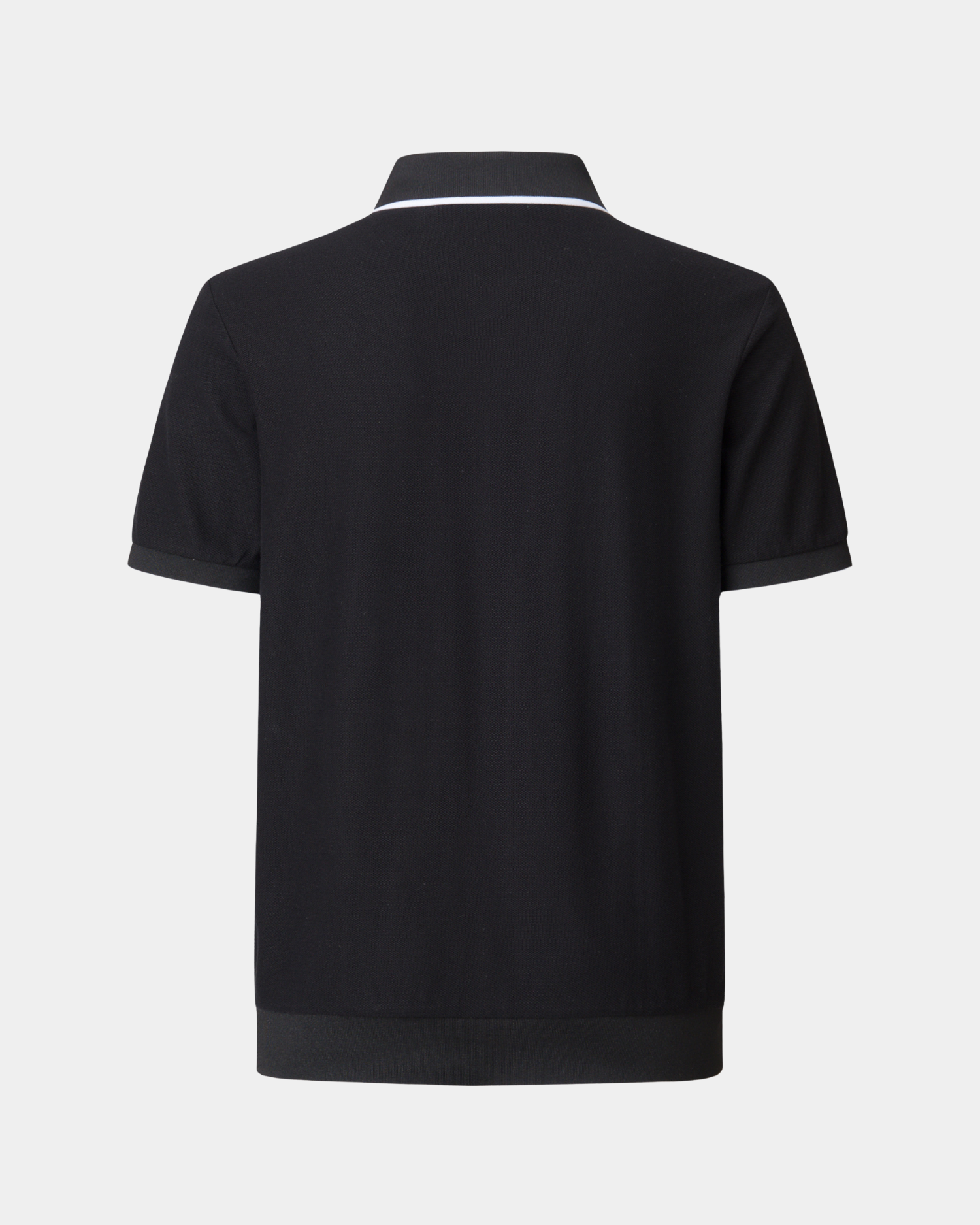 Vanguard Zip Polo Black Back