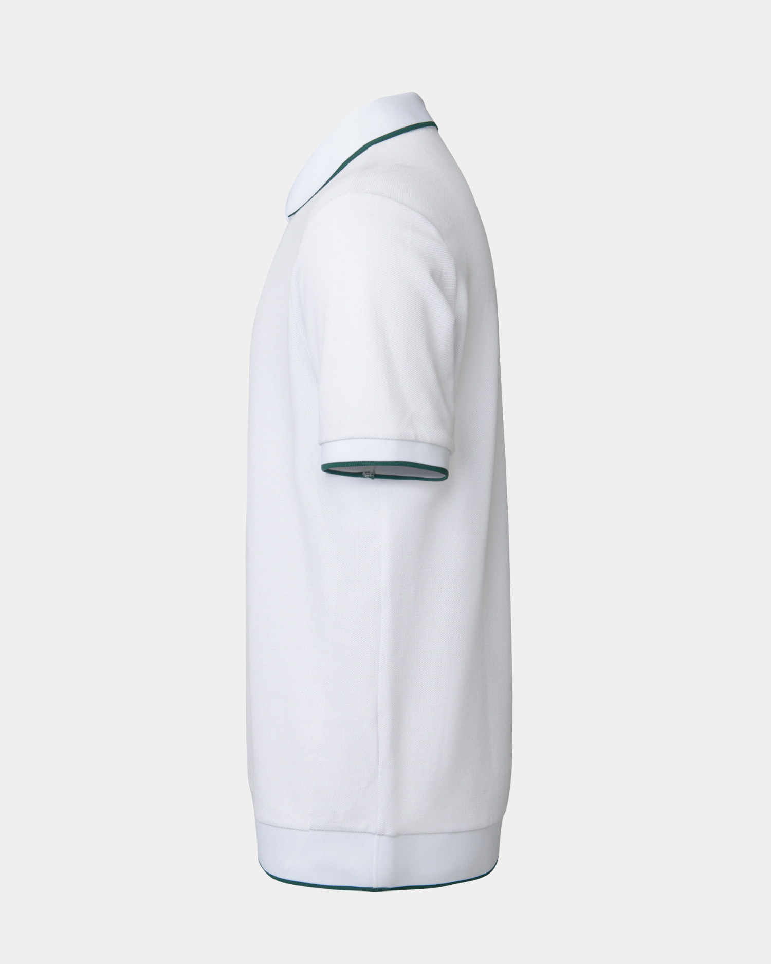 Vanguard Zip Polo White Side