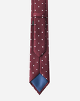 Immortal Maroon Polka-dot Tie