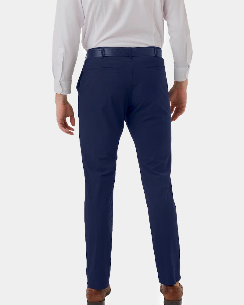 Prodigy Tapered Navy Blue Dress Pants - Navy