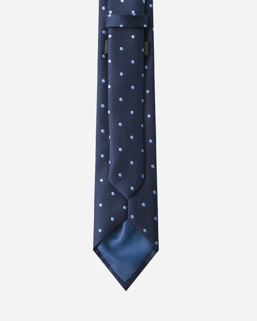 Immortal Navy Polka Dot Tie