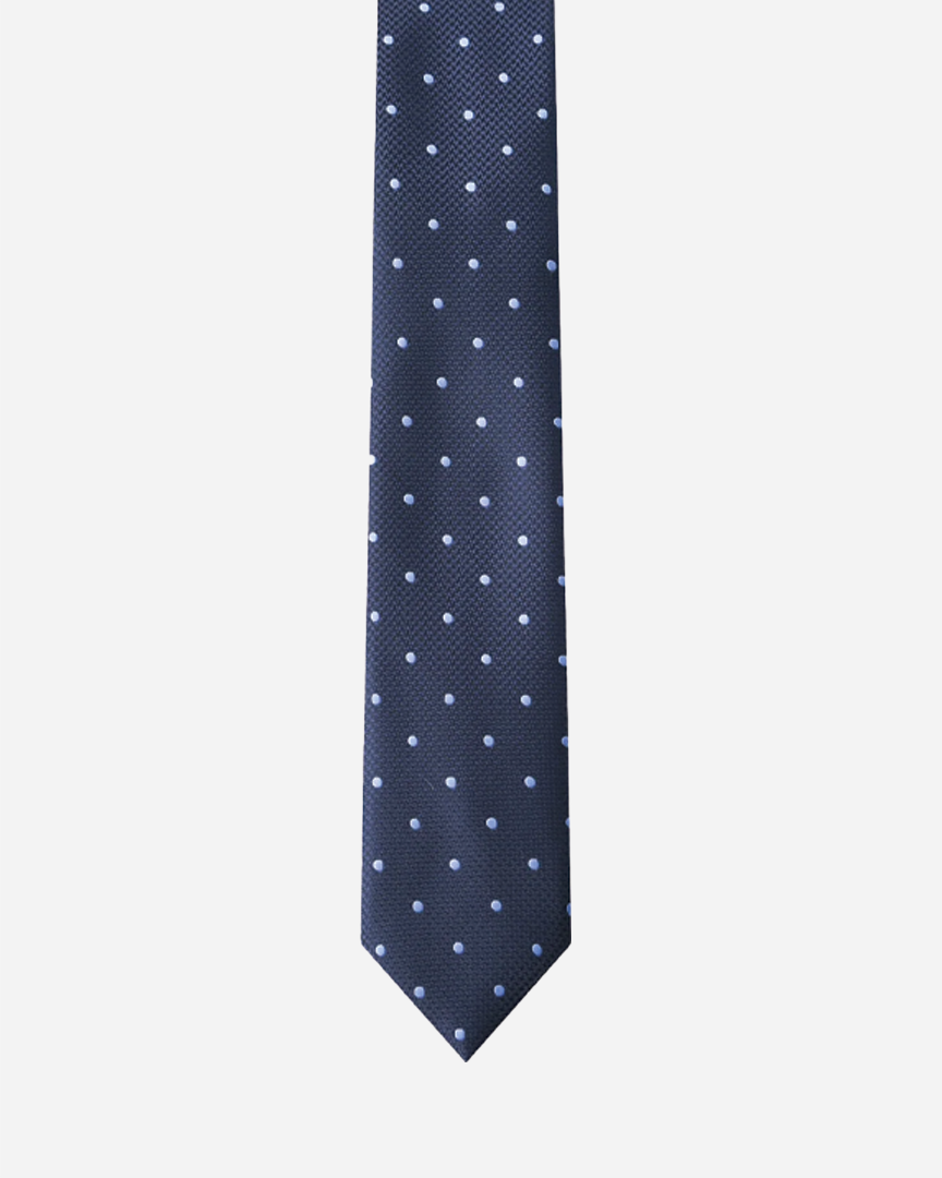 Immortal Navy Polka Dot Tie - Navy