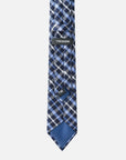 Immortal Powder Blue & Navy Striped Tie - Blue &