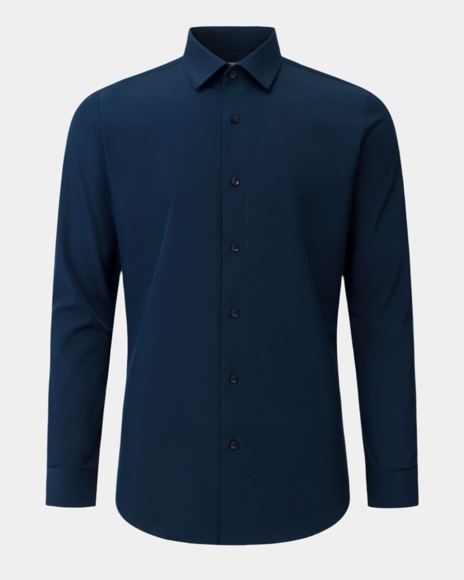 Phenom Professional Long Sleeve True Navy Dress Shirt - Navy