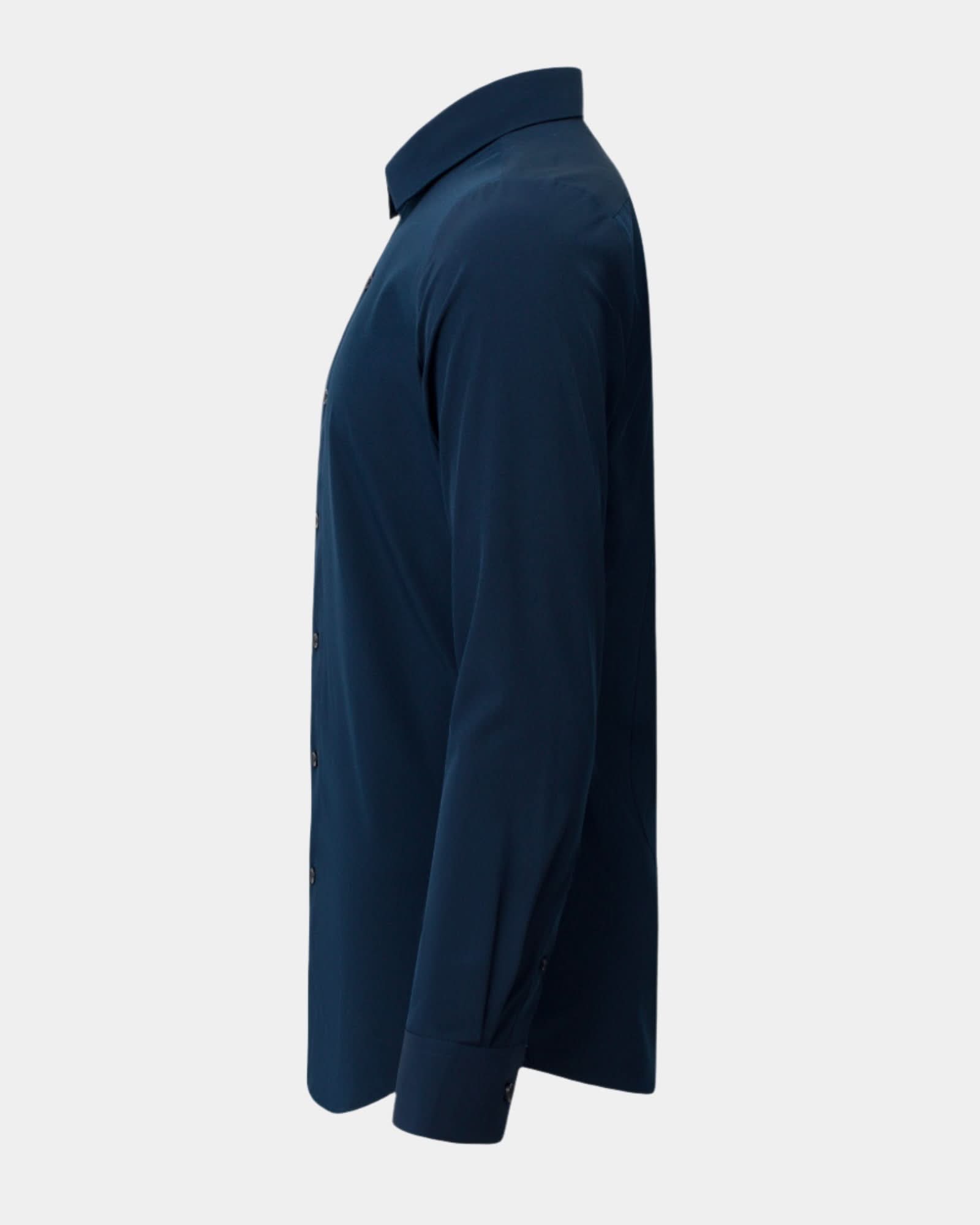 Phenom Professional Long Sleeve True Navy Dress Shirt - Navy