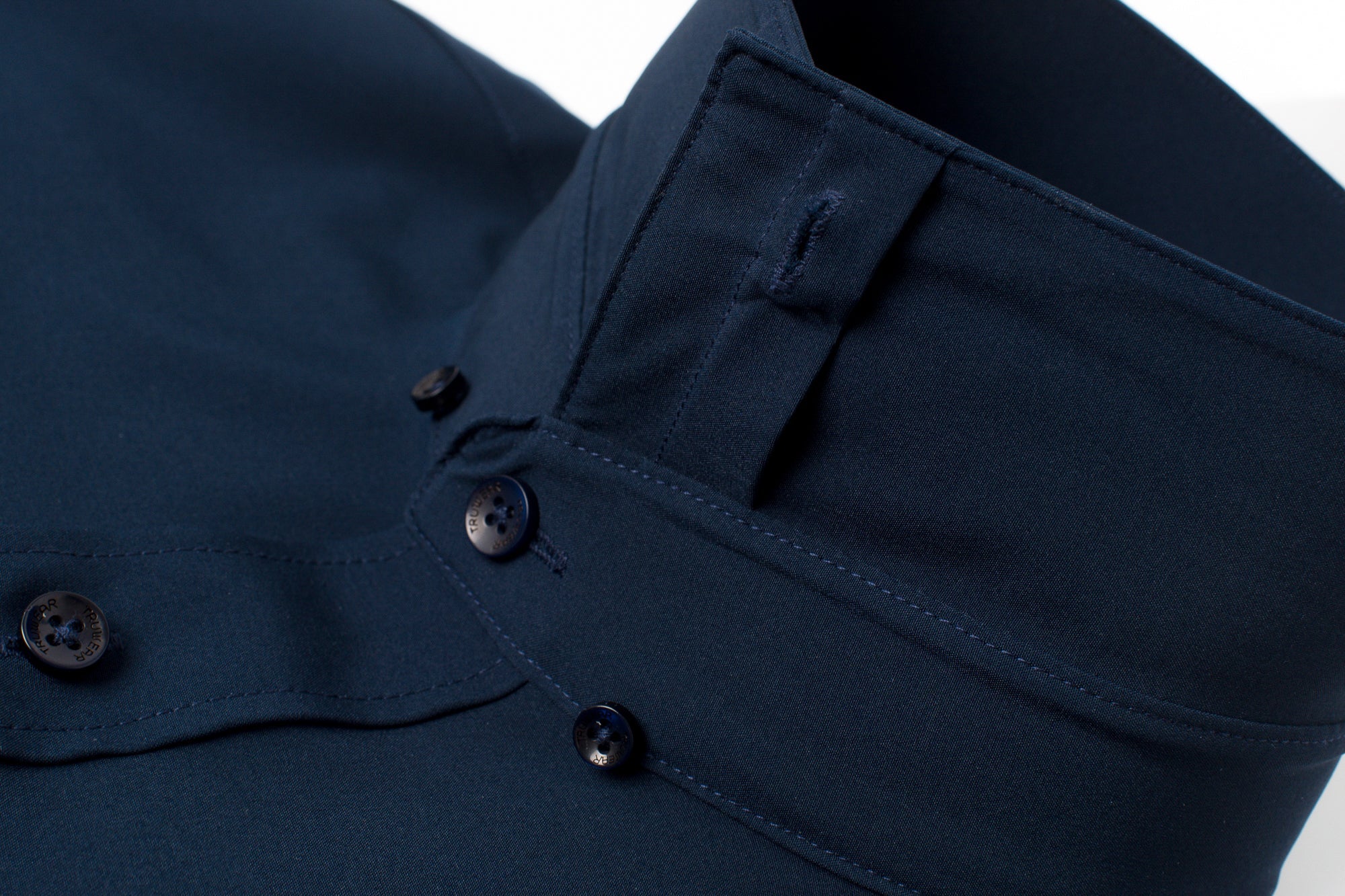 Phenom Classic True Navy Short Sleeve Dress Shirt - Navy