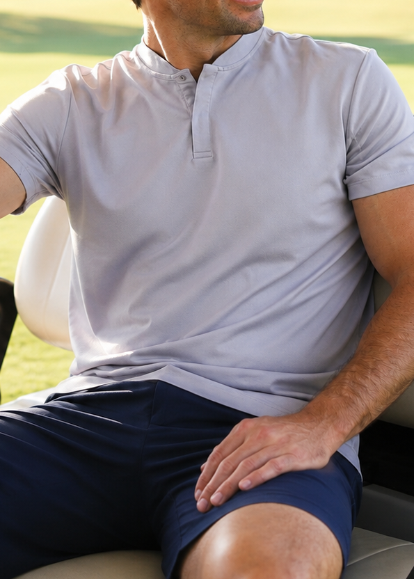 Pinnacle 2.0 Polo Light Grey - Grey