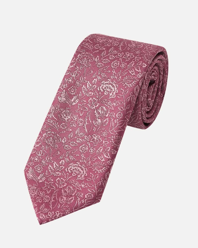 Immortal Floral Tie Mauve - Mauve
