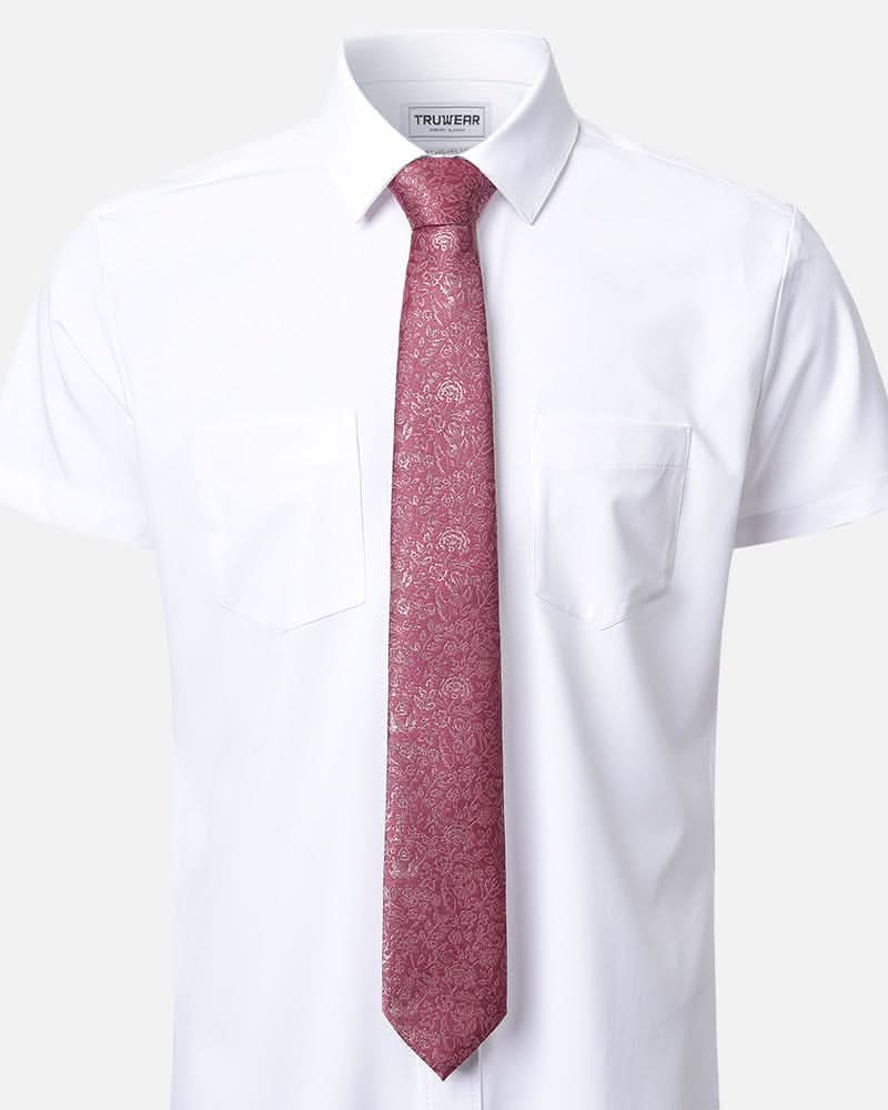 Immortal Floral Tie Mauve - Mauve