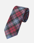 Immortal Blue Red & Black Plaid Tie - Red &