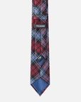 Immortal Blue Red & Black Plaid Tie - Red &