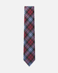 Immortal Blue Red & Black Plaid Tie - Red &