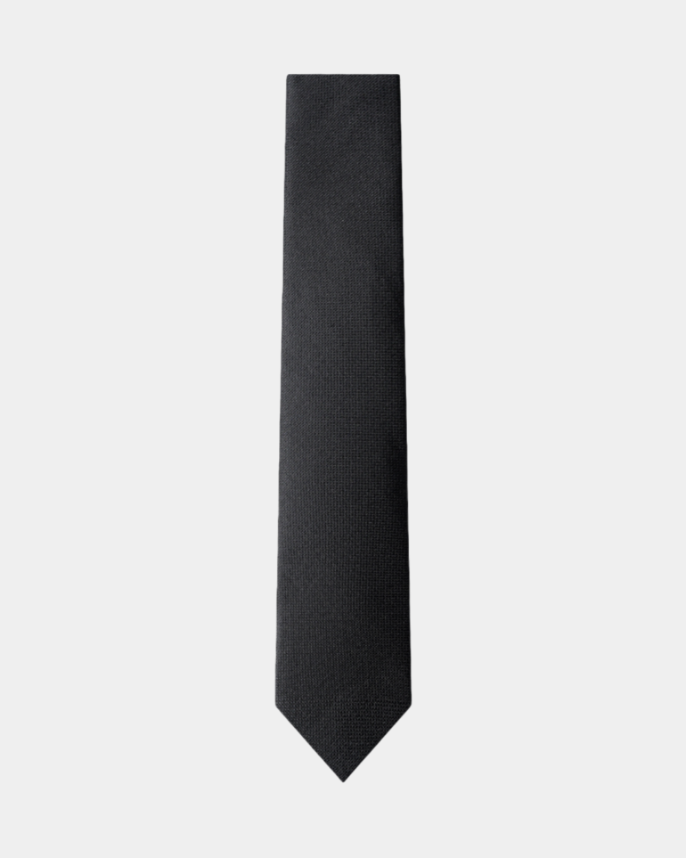 Elite Silk Tie Geometric Pattern Black - Black