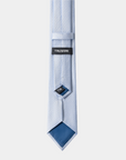 Elite Silk Tie Geometric Pattern Light Blue - Blue