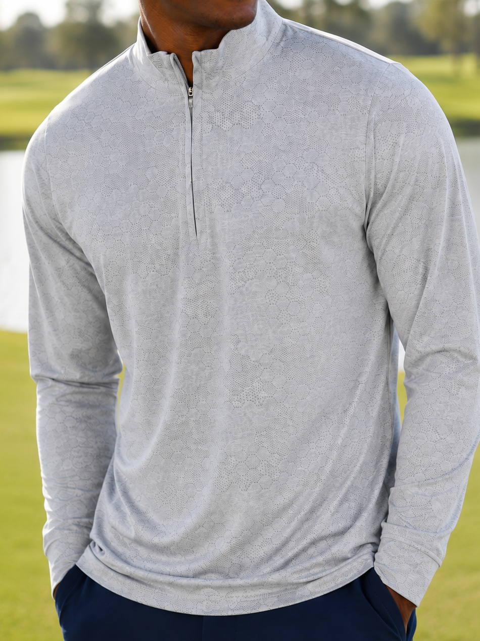 Swell Q-Zip Heather Grey - Heather