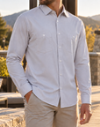 Tech Shirt T110 Light Grey Long Sleeve