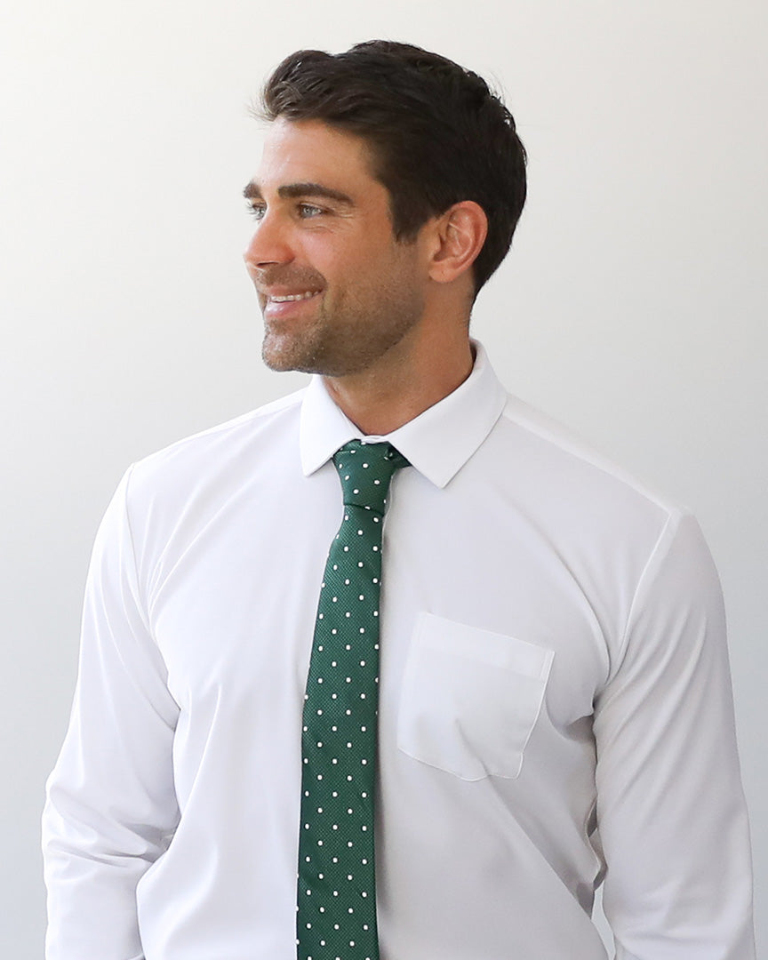 Immortal Green Polka Dot Tie - Green