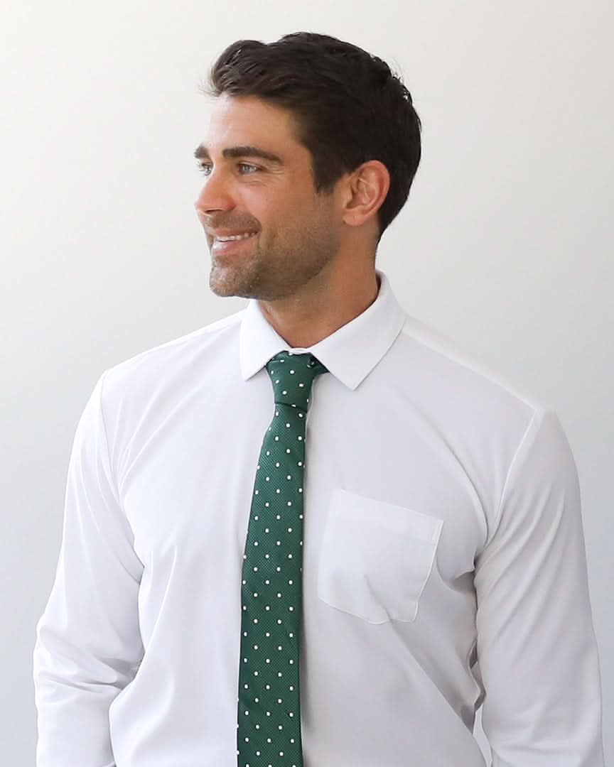 Immortal Green Polka Dot Tie - Green