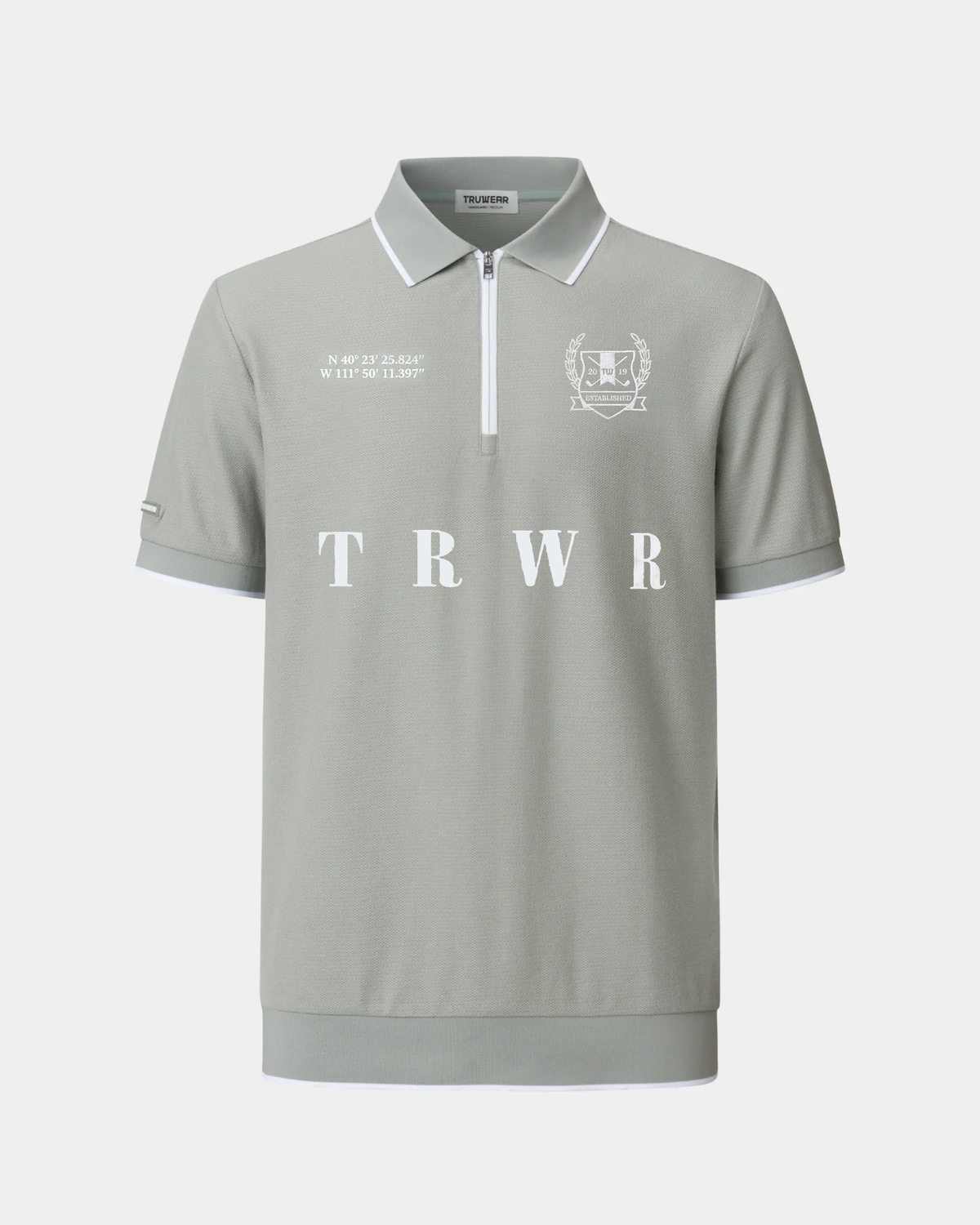 TRWR Golf Vanguard Zip Polo
