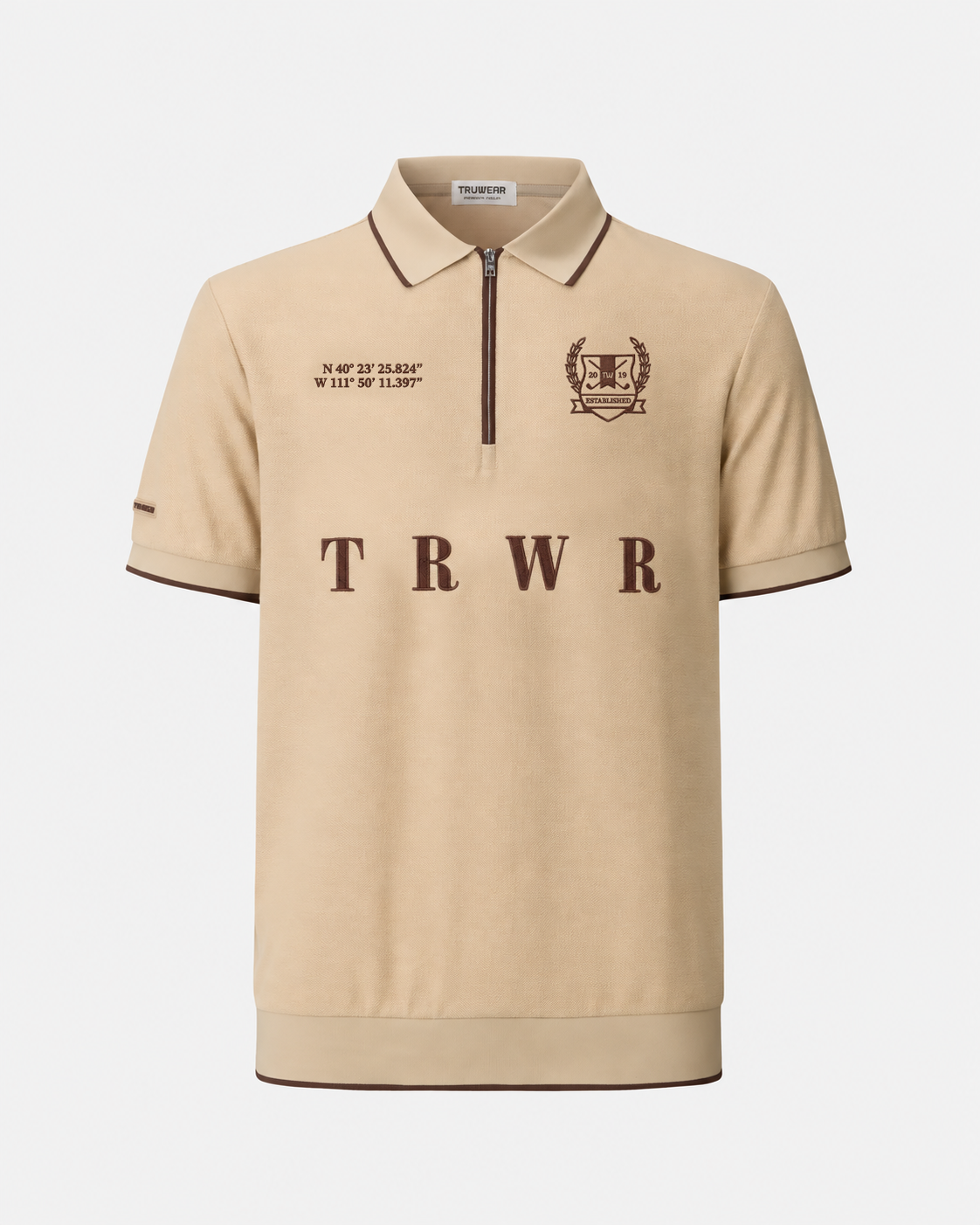 TRWR Golf Vanguard Zip Polo