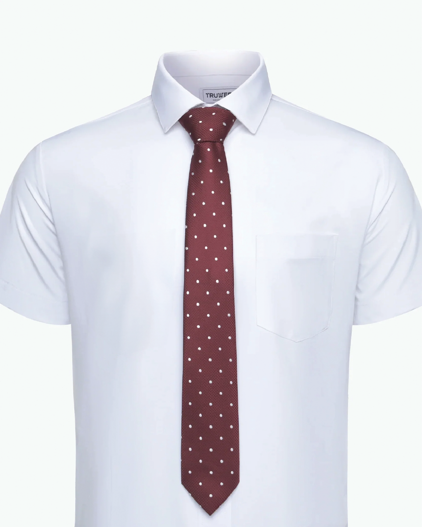 Immortal Maroon Polka-dot Tie - Maroon