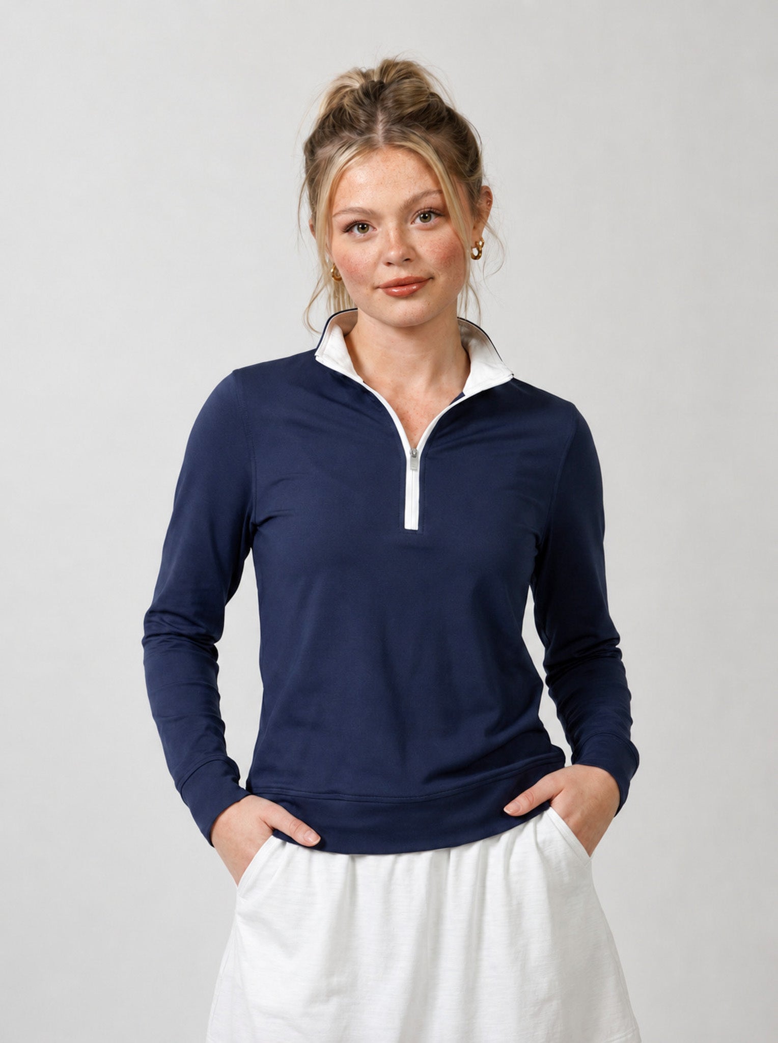 Vista Womens Q-Zip Navy