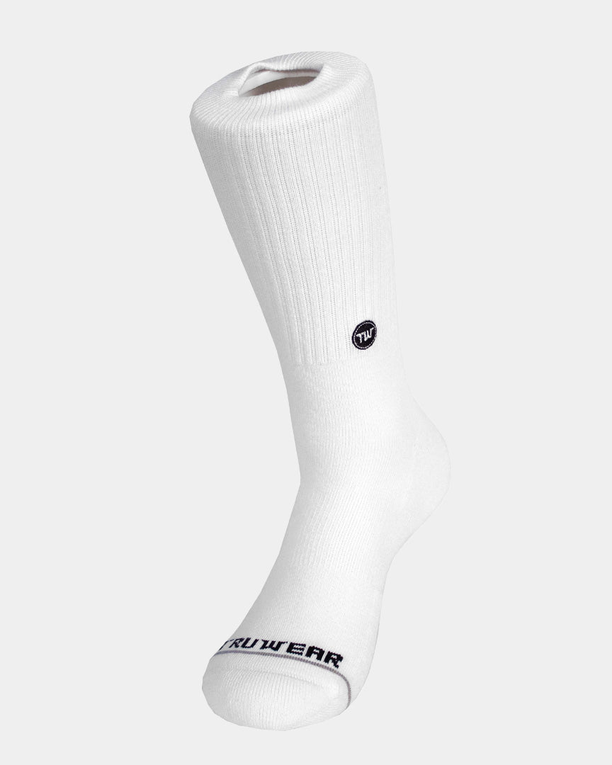 Paramount White Dress Socks - White