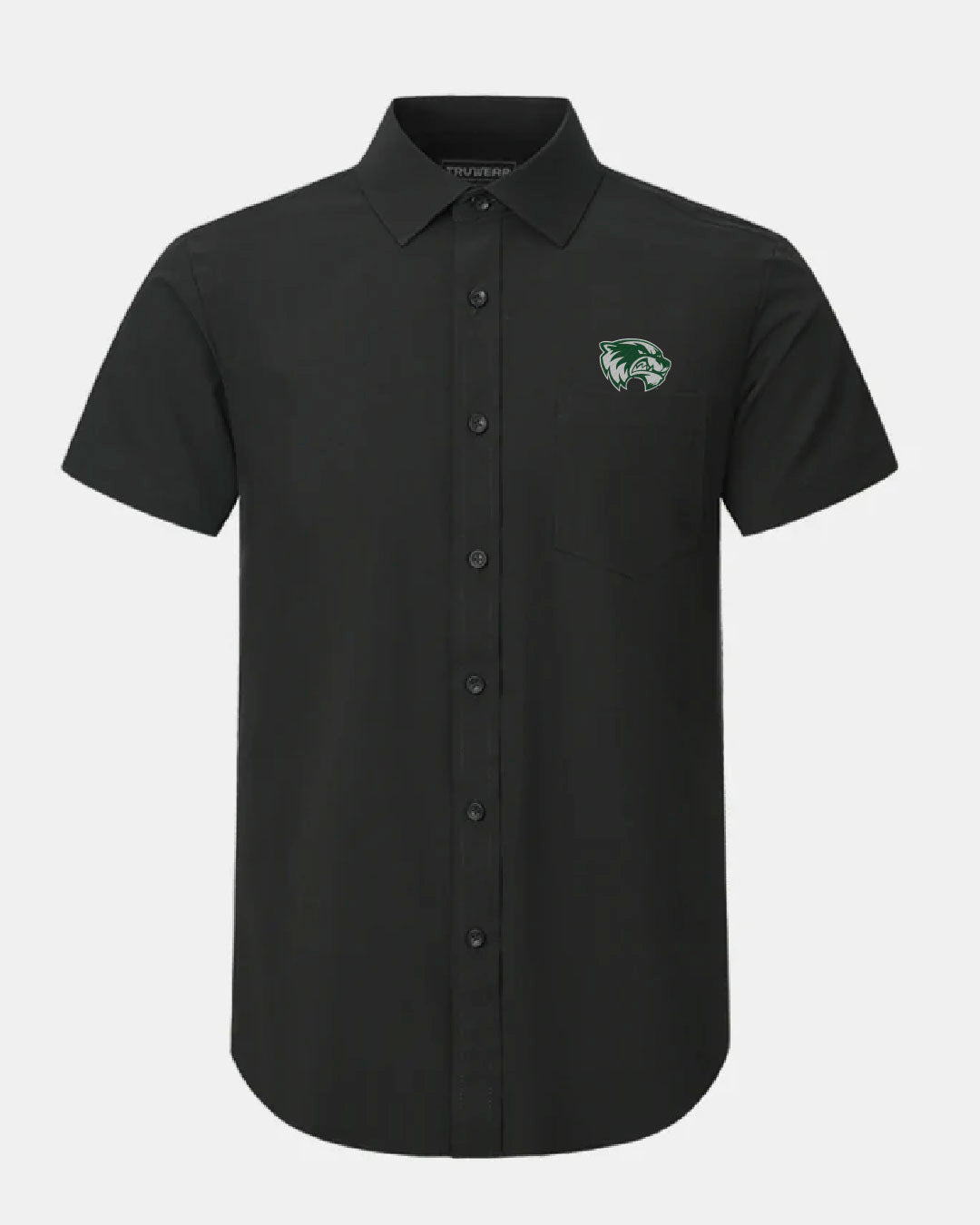 UVU Phenom Classic Black Short Sleeve Dress Shirt